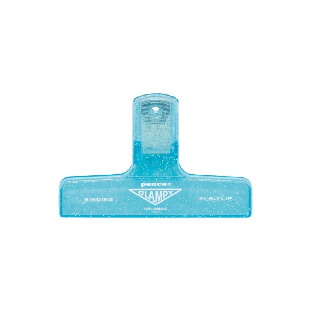Penco Glitter Plastic Clampy Clip - Light Blue - Penco