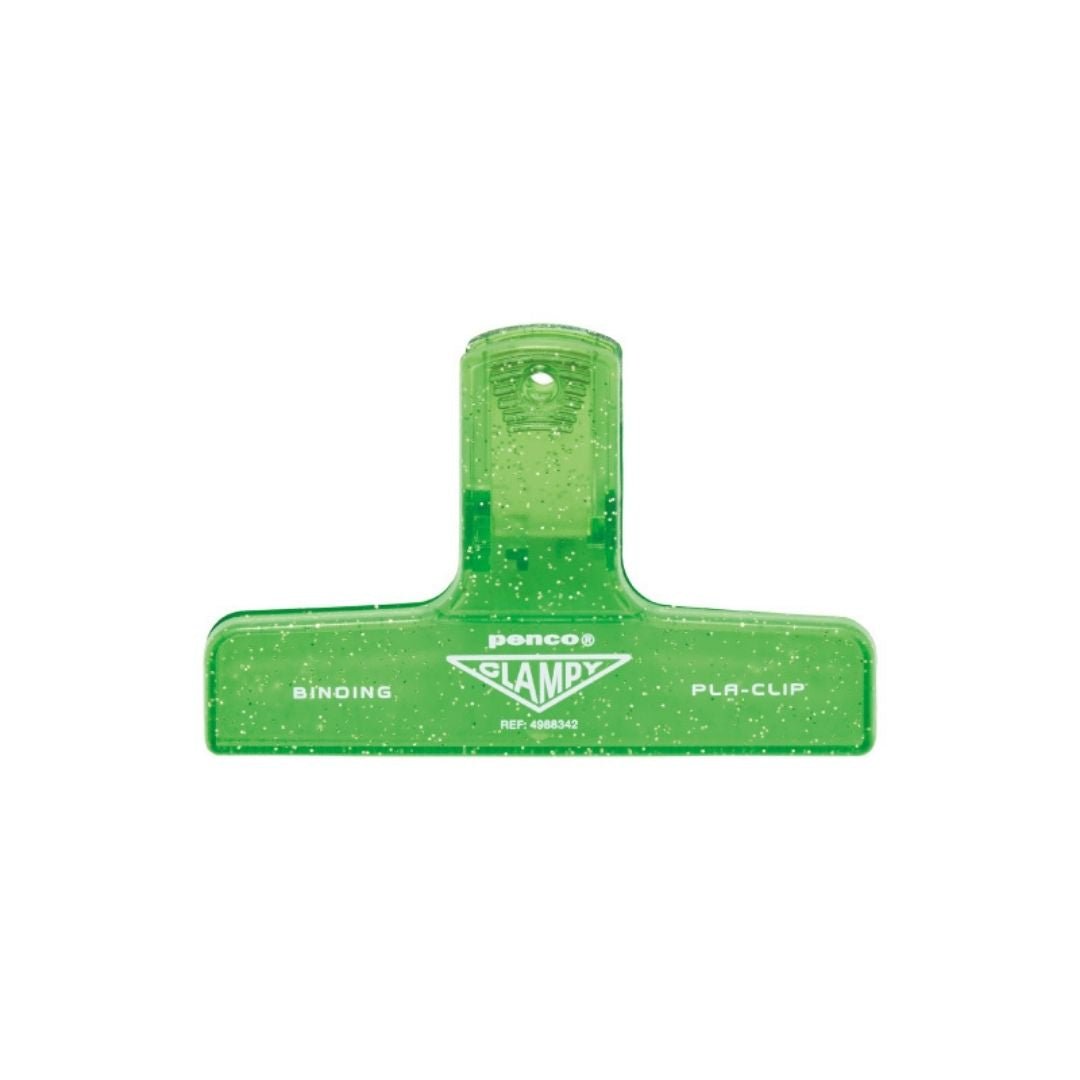 Penco Glitter Plastic Clampy Clip - Light Green - Penco