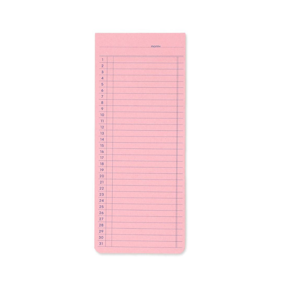 Penco Sticky Memo Pad Monthly - Pink - Penco