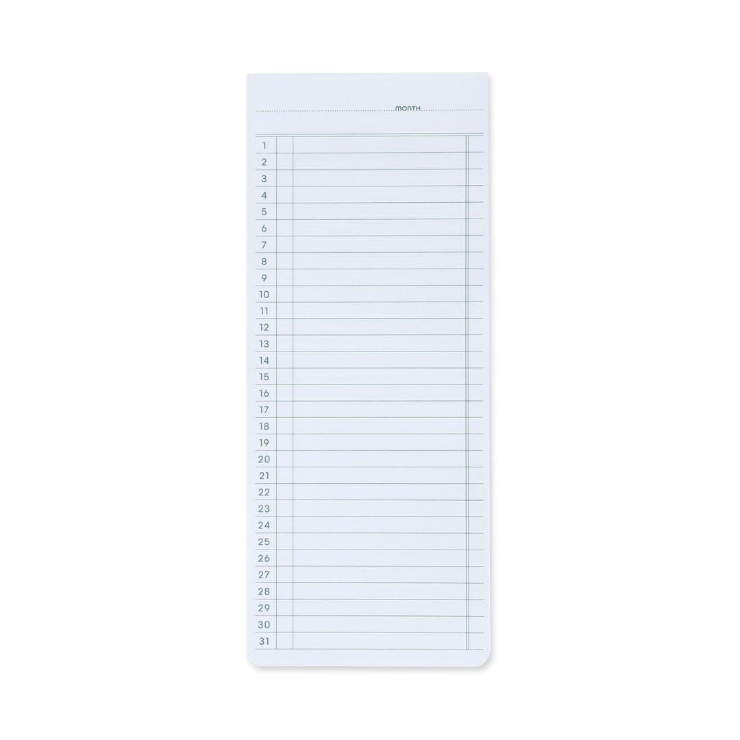 Penco Sticky Memo Pad Monthly - White - Penco