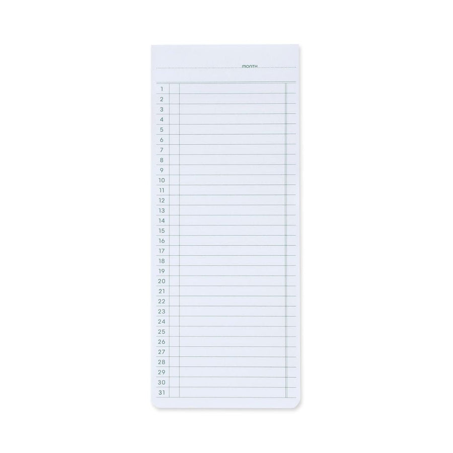 Penco Sticky Memo Pad Monthly - White - Penco