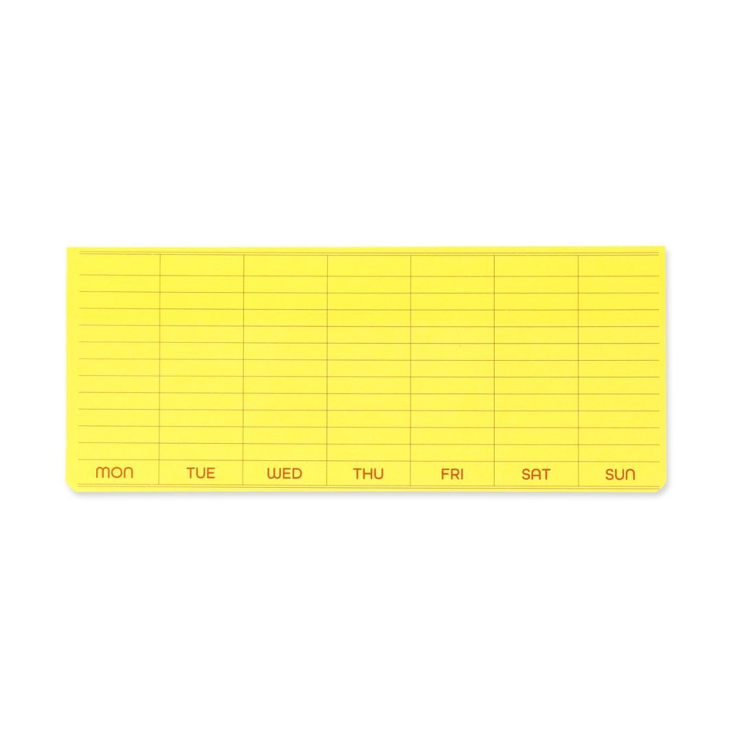 Penco Sticky Memo Pad Weekly - Yellow - Penco