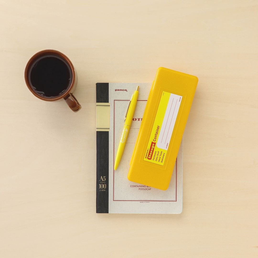 Penco Storage Container - Pen Case - Yellow - Penco