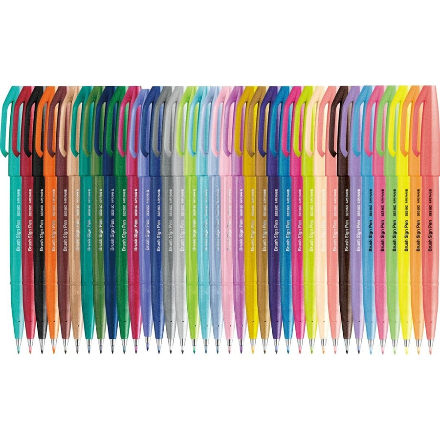 Pentel Brush Sign Pen Individually - Coral Orange - Pentel