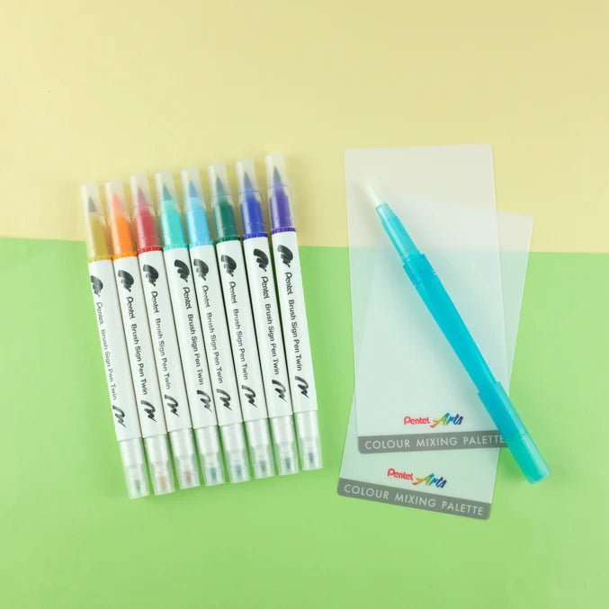 Pentel Brush Sign Pen Twin Expressive Set - Landscape - Pentel