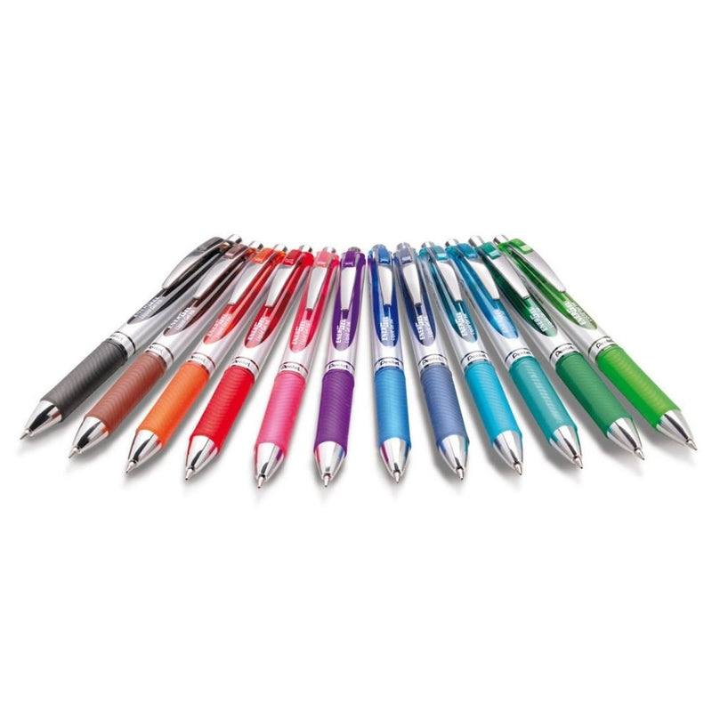 Pentel Energel Retractable 07 Pack of 12 Hard Case-Pens-Pentel-
