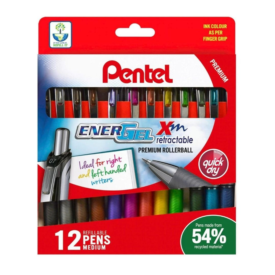 Pentel Energel Retractable 07 Pack of 12 - Pentel - Under the Rowan Trees