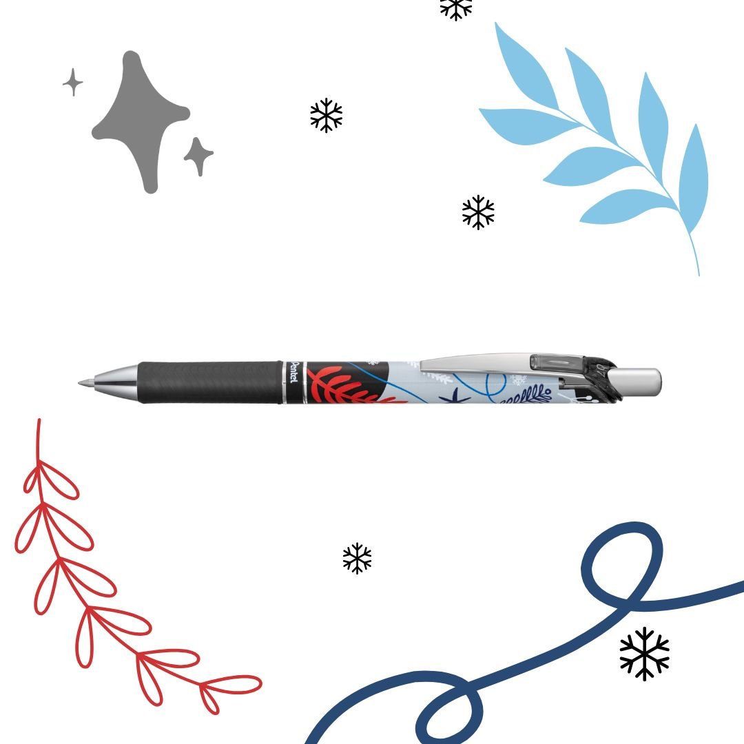 Pentel EnerGel Retractable Winter Limited Edition - Black - Pentel