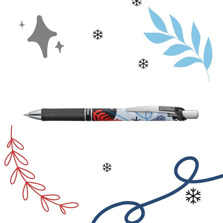Pentel EnerGel Retractable Winter Limited Edition - Black - Pentel