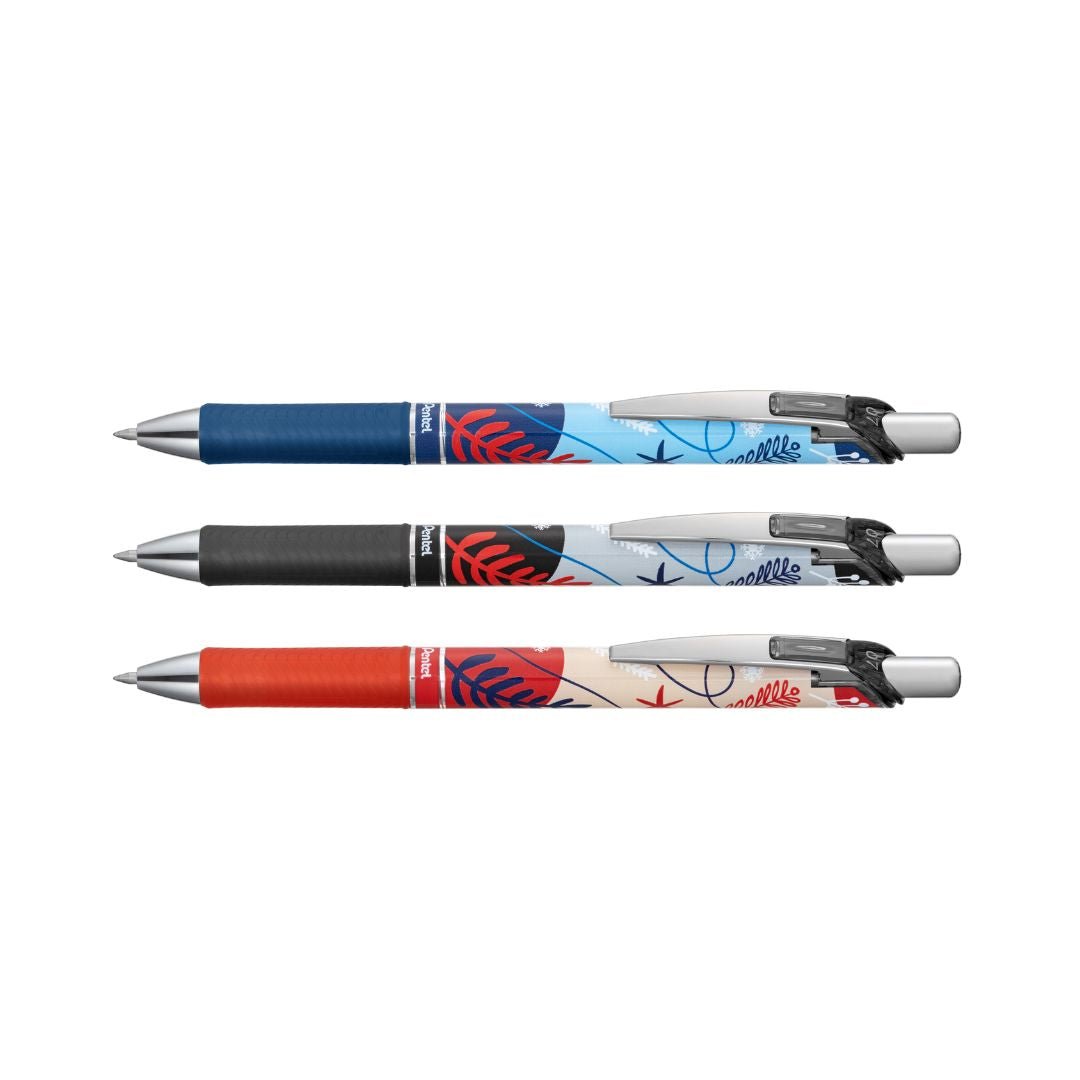Pentel EnerGel Retractable Winter Limited Edition - Red - Pentel