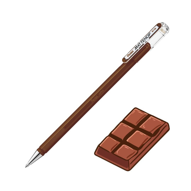 Pentel Mattehop Gel Pens-Pens-Pentel-Brown