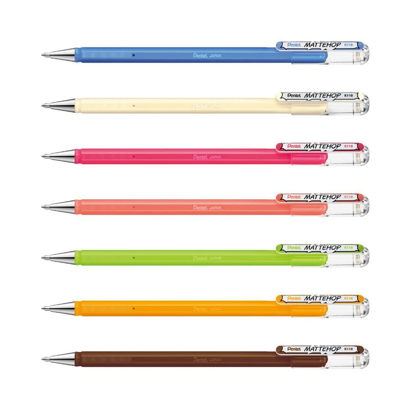Pentel Mattehop Gel Pens Sweet Colours