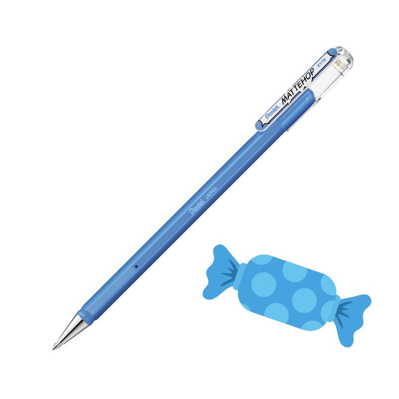 Pentel Mattehop Gel Pens-Pens-Pentel-Sky Blue