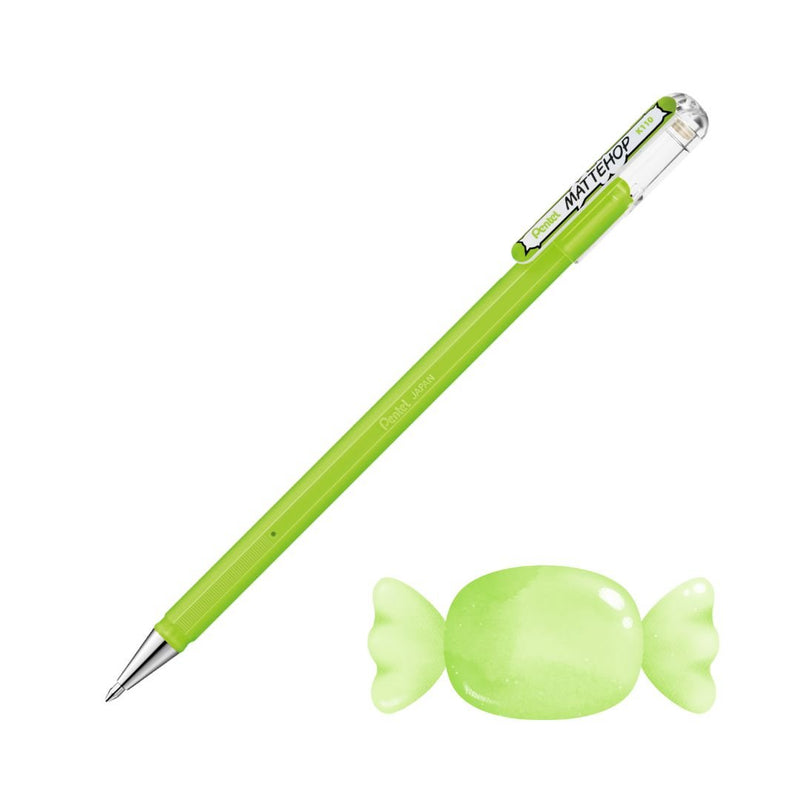Pentel Mattehop Gel Pens-Pens-Pentel-Yellow Green