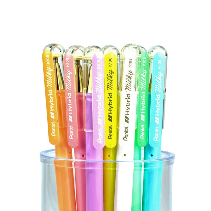 Pentel Milky Gel Pens-Pens-Pentel-Pastel Blue