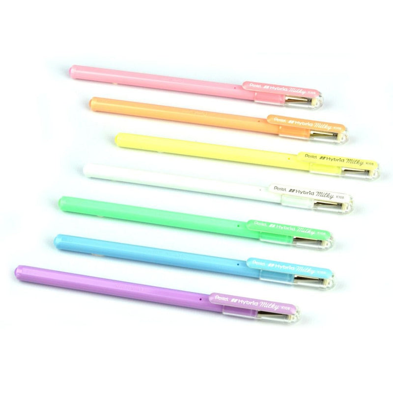 Pentel Milky Gel Pens-Pens-Pentel-Pastel Blue
