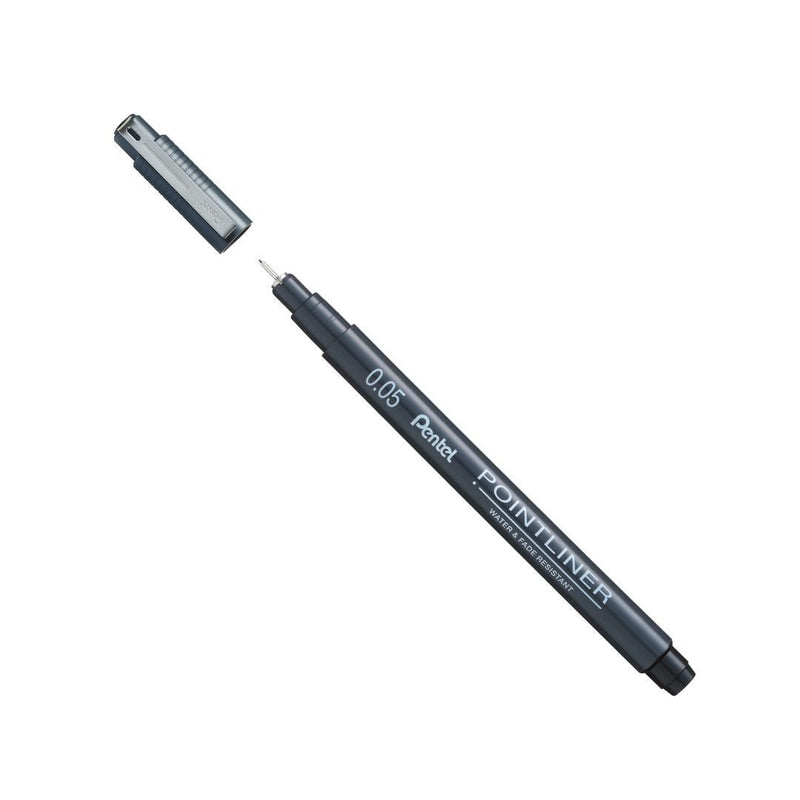 Pentel Pointliner Black S20P-Pens-Pentel-0.03mm