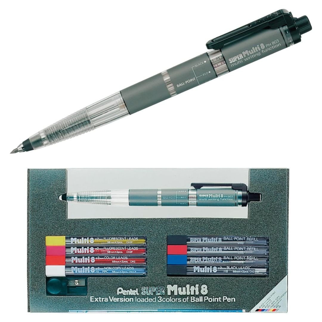 Pentel Super Multi 8 - Pen and Pencil + Refills - Pentel