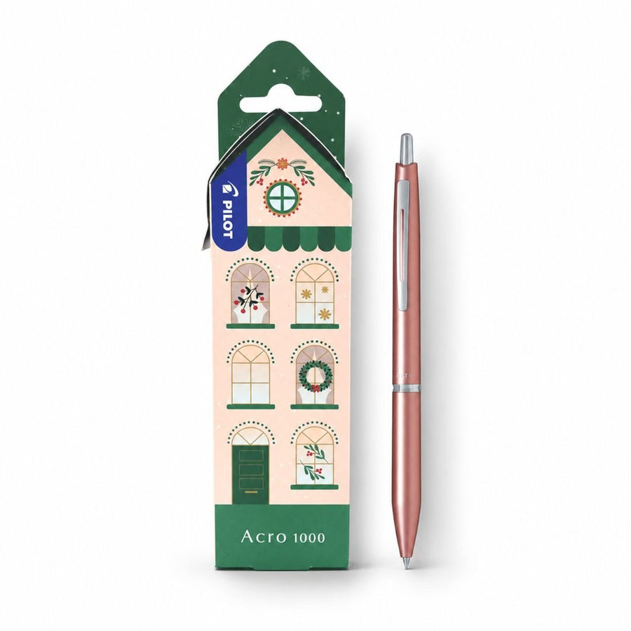 Pilot Acro 1000 Ballpoint Pen Gift Set - Coral Gold - Pilot