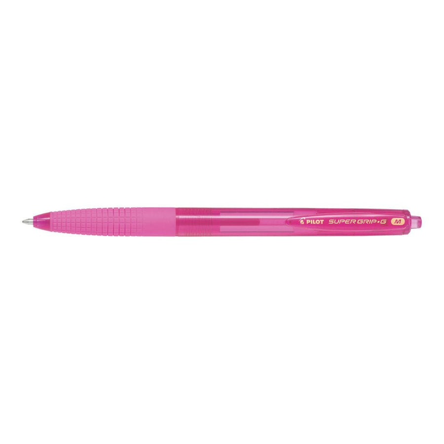 Pilot Super Grip G Neon Retractable Ballpoint Pens - Pink - Pilot