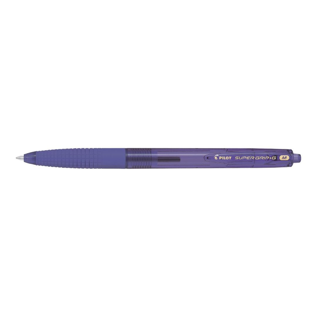 Pilot Super Grip G Neon Retractable Ballpoint Pens - Violet - Pilot