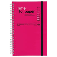 Pink A5 Time for Paper Notebook - Mark's Inc. - Under the Rowan Trees