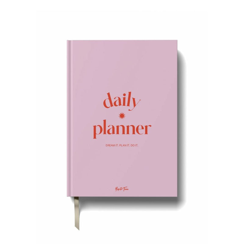 Undated Daily Planner - Yop & Tom-Notebooks-Yop & Tom-Pink