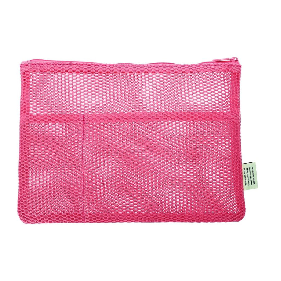 Pink Mesh Pouch A5 - Mark's Inc. - Under the Rowan Trees