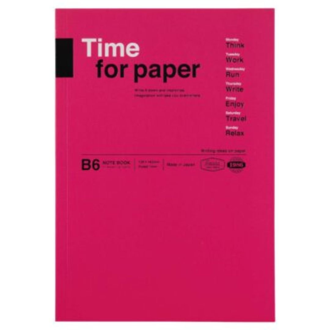 Pink Time for Paper B6 Notebook - Mark's Inc. - Under the Rowan Trees