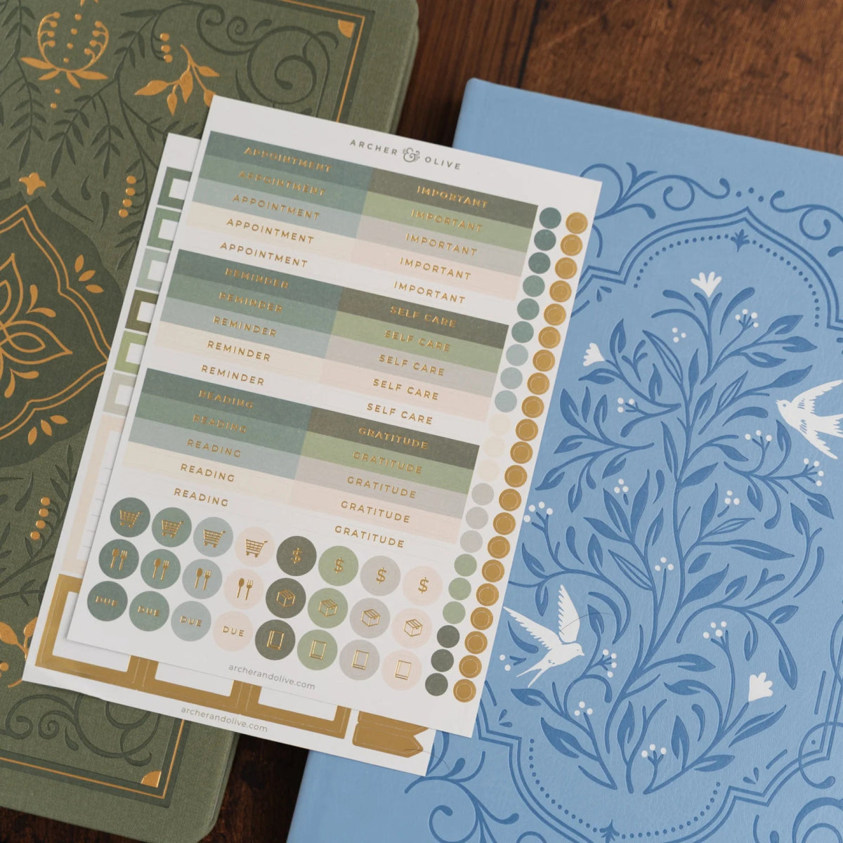 Planning Stickers Soft Nature - Archer & Olive - Archer & Olive