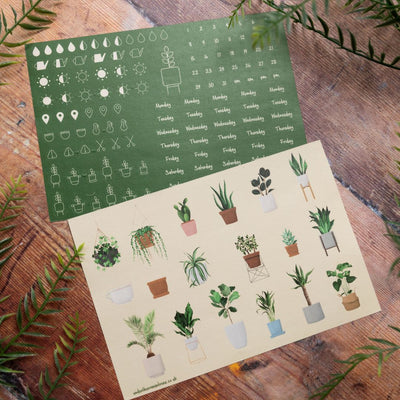 Plant Lover Sticker Sheets - Plants - Under the Rowan Trees