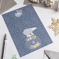 Polar Bear Greeting Cards - set of 6 - Under the Rowan Trees