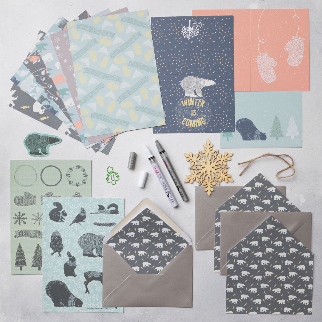 Polar Bear Stationery Rowan Berry Box - Under the Rowan Trees