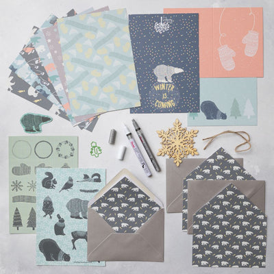 Polar Bear Stationery Rowan Berry Box - Under the Rowan Trees