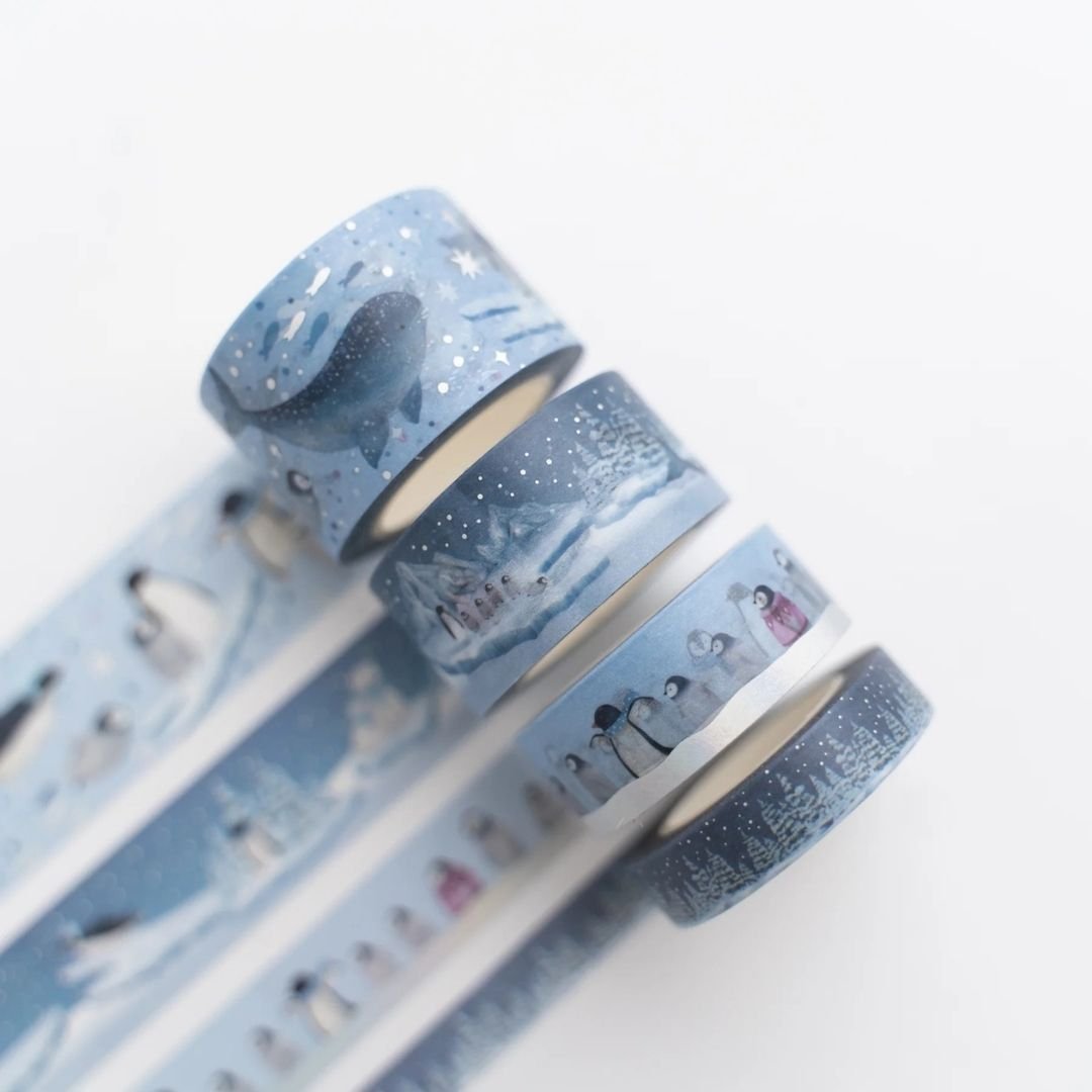 Polar Penguin Washi Tape Set - Archer & Olive - Archer & Olive - Under the Rowan Trees