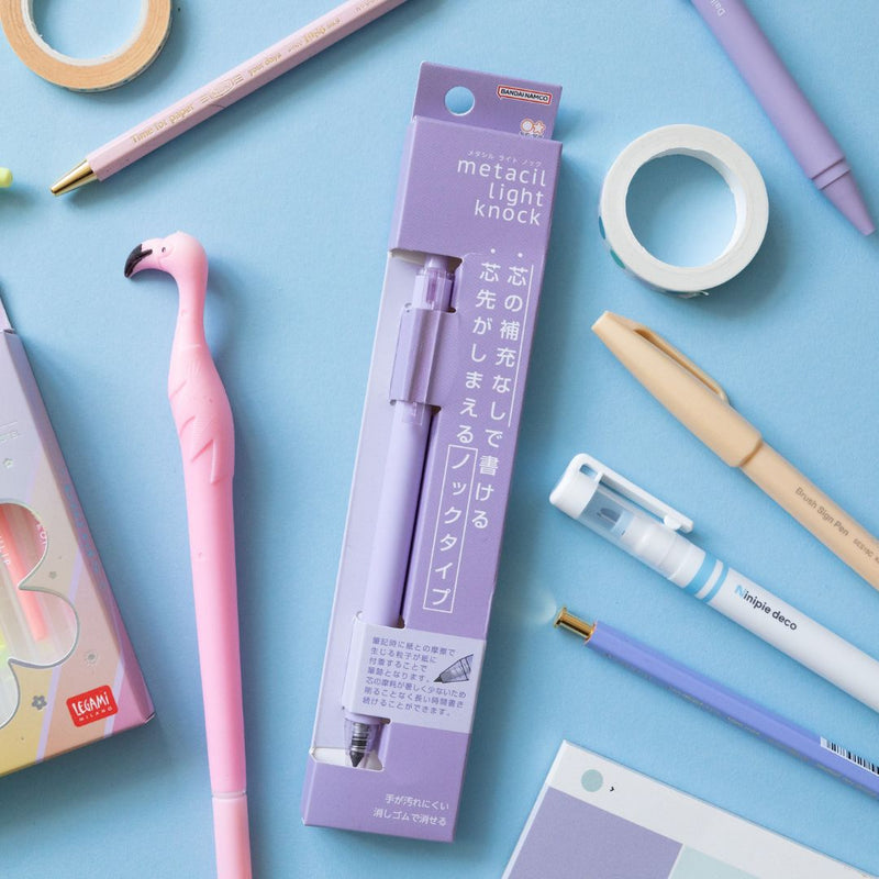 Metacil Light Knock Pencil - No Need to Sharpen!-Pencils-Sun-Star-Purple