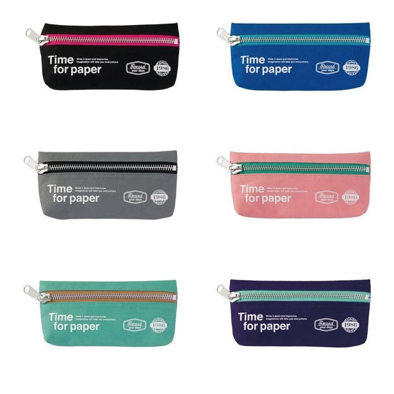 Pencil Case Time for Paper-Pencil Cases-Mark's Inc.-Purple