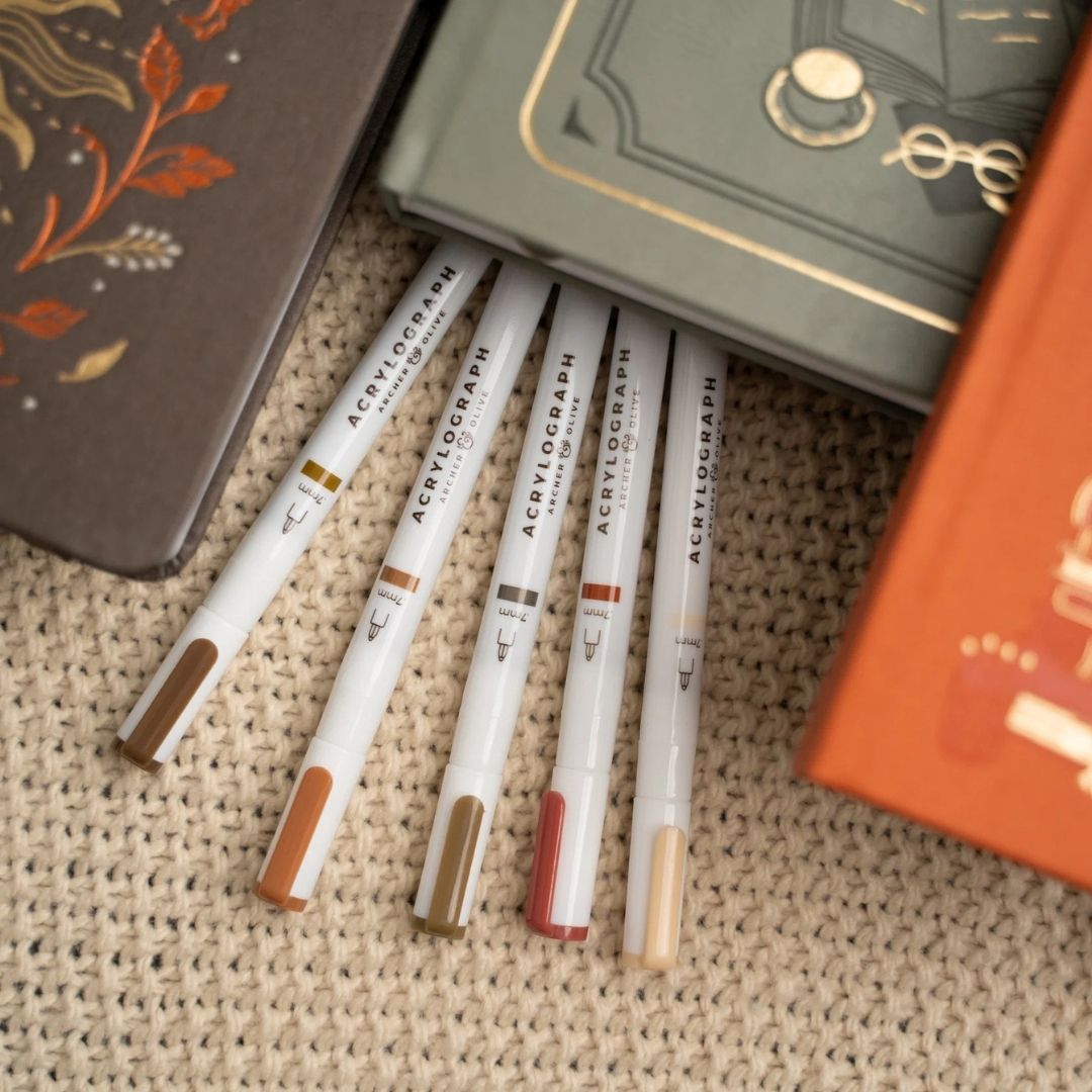 Quiet Corners Acrylograph Pens Set of 10 - Archer & Olive