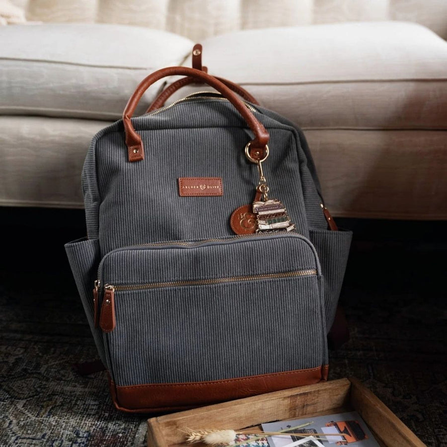 Quiet Corners Backpack Grey - Archer & Olive