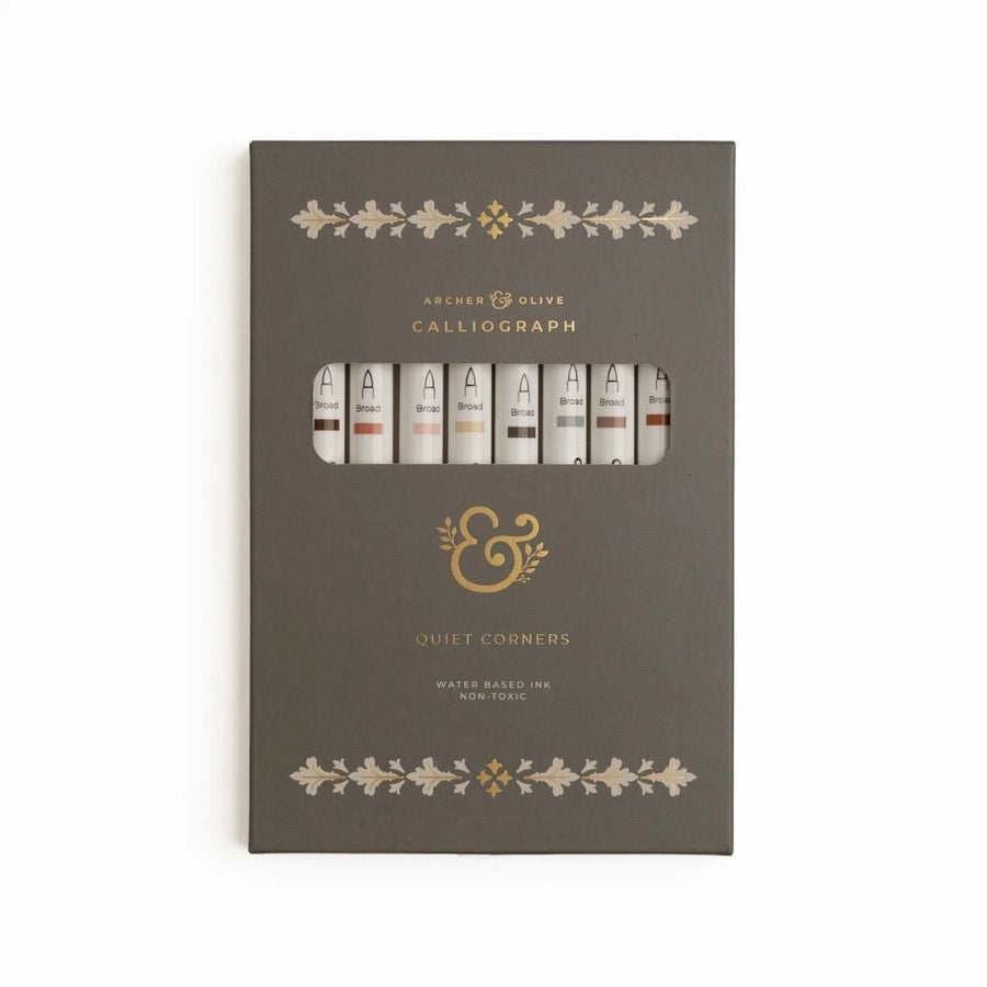 Quiet Corners Calliograph Pens Set of 10 - Archer & Olive