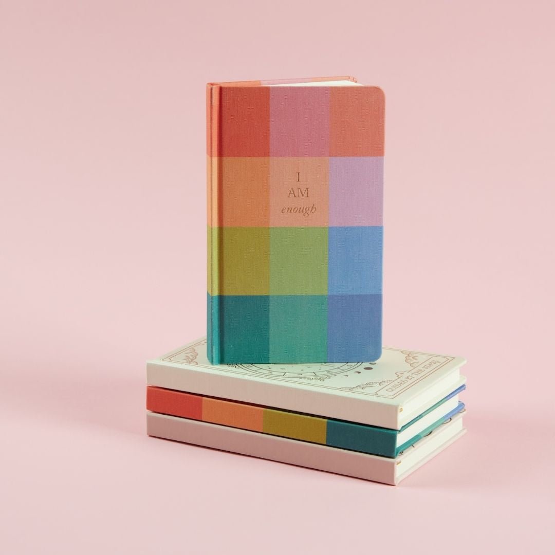 Rainbow Check Bookcloth Journal - Designworks Collective - Under the Rowan Trees