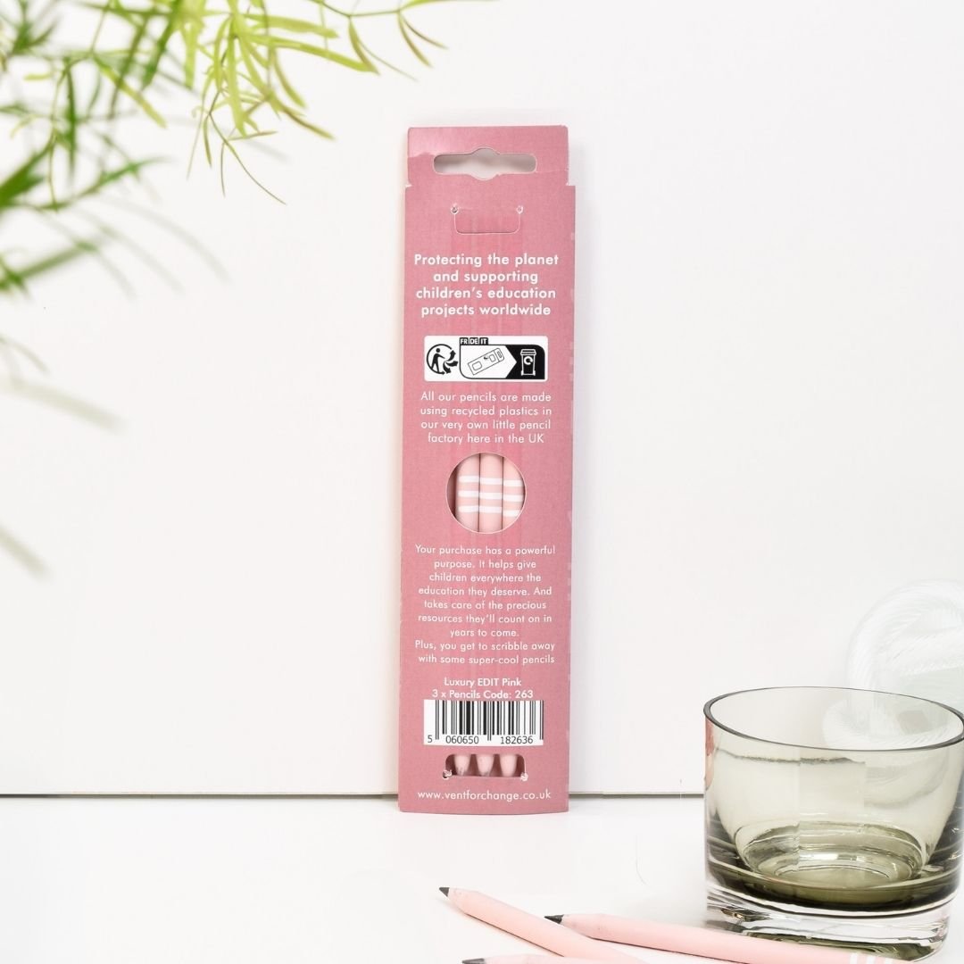 Recycled Pencils x3 - Edit Vent for Change - Vent for Change