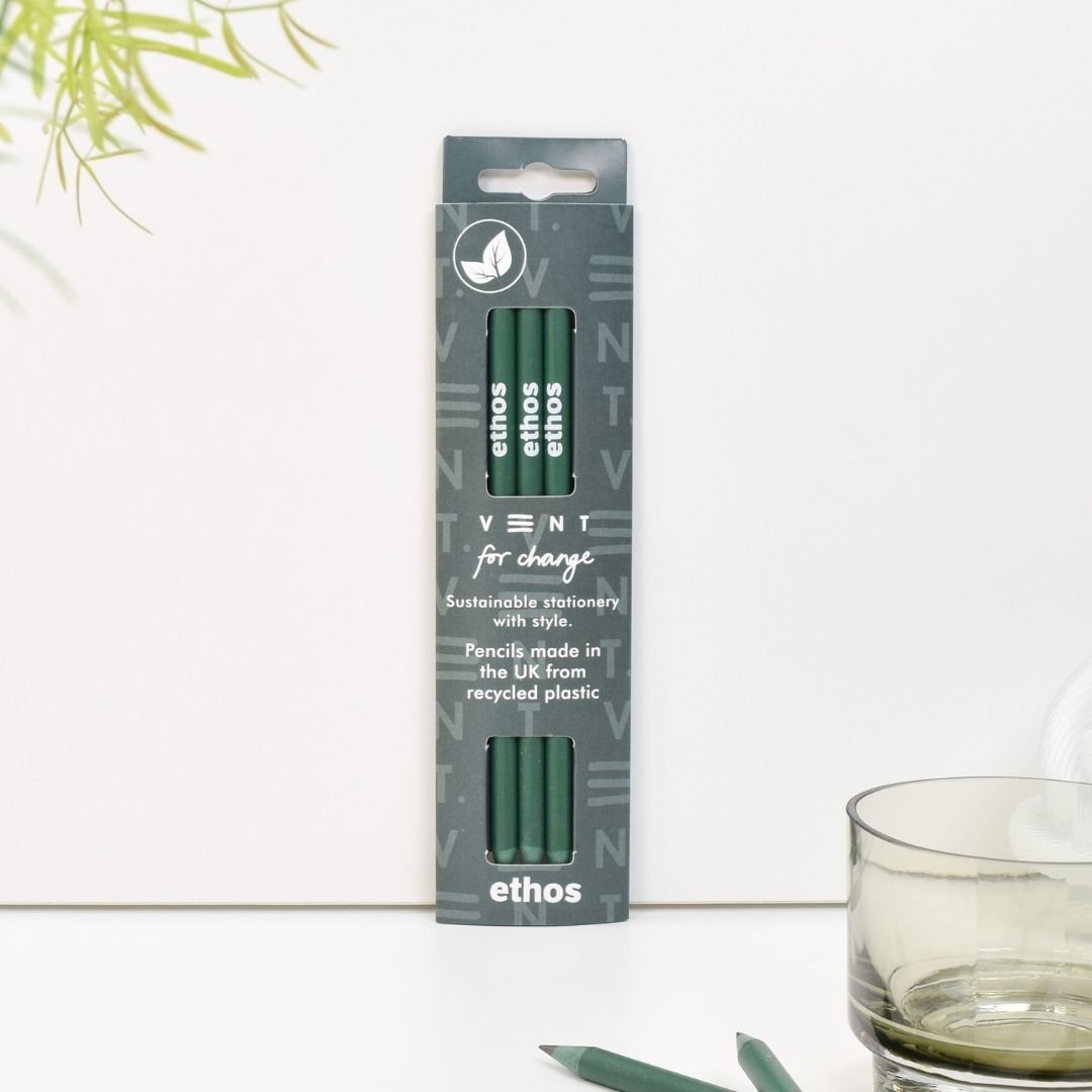 Recycled Pencils x3 - Ethos Vent for Change - Vent for Change