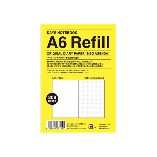 Refill A6 Notebook Days-Journal Refills-Mark's Inc.-