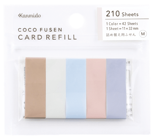 Refills for Coco Fusen Card Sticky Notes - Dried Flowers M - Kanmido