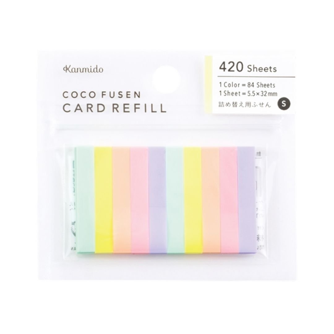 Refills for Coco Fusen Card Sticky Notes - Sunlight S - Kanmido