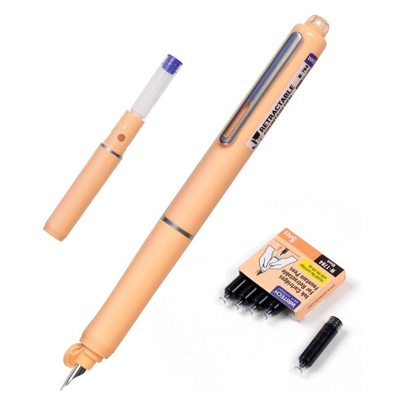 Writech Retractable Fountain Pens - Orange