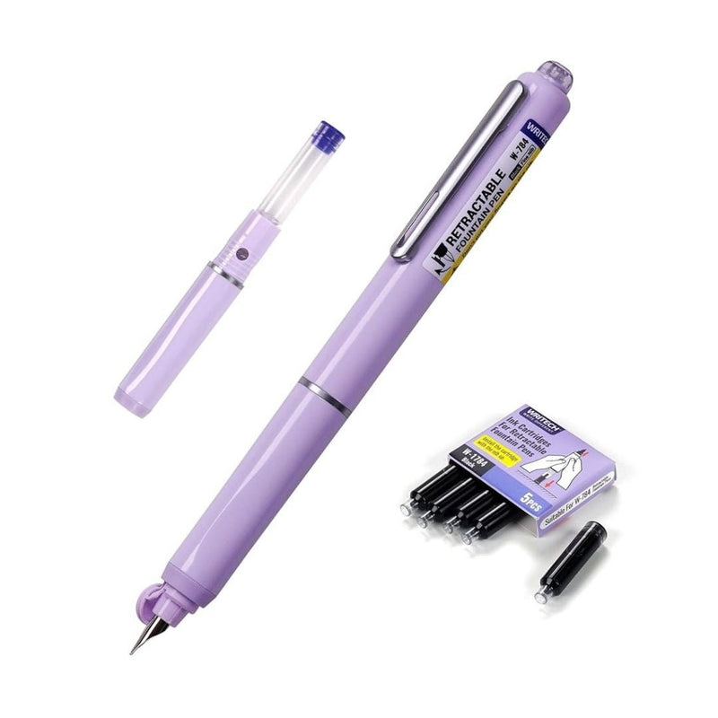 Writech Retractable Fountain Pens - Purple