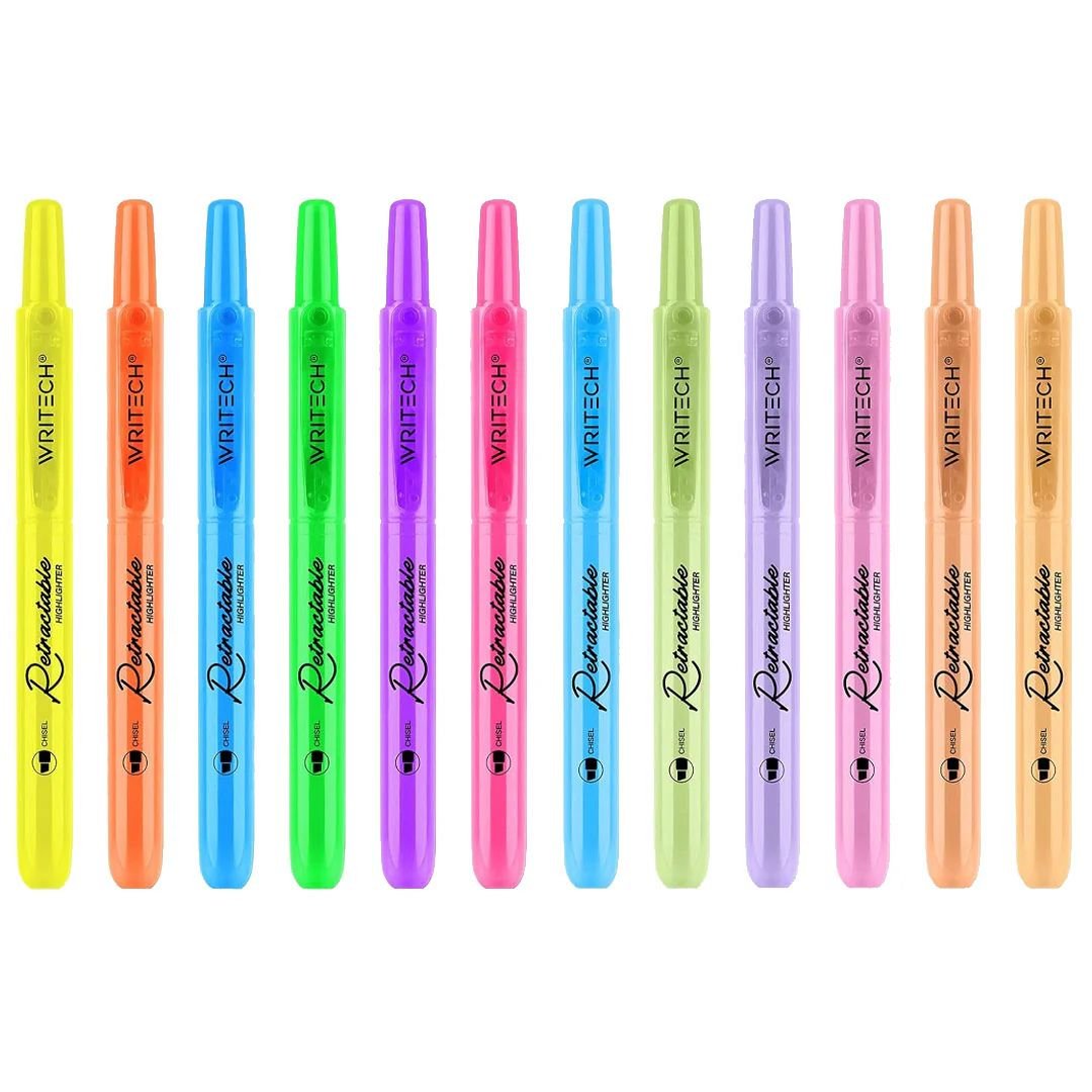 Retractable Highlighter Refills Neon & Pastel - Writech - Under the Rowan Trees