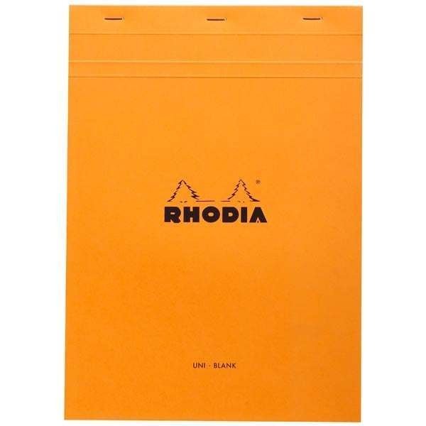 Rhodia Head - Stapled Notepad No 18 A4 - Rhodia - Under the Rowan Trees